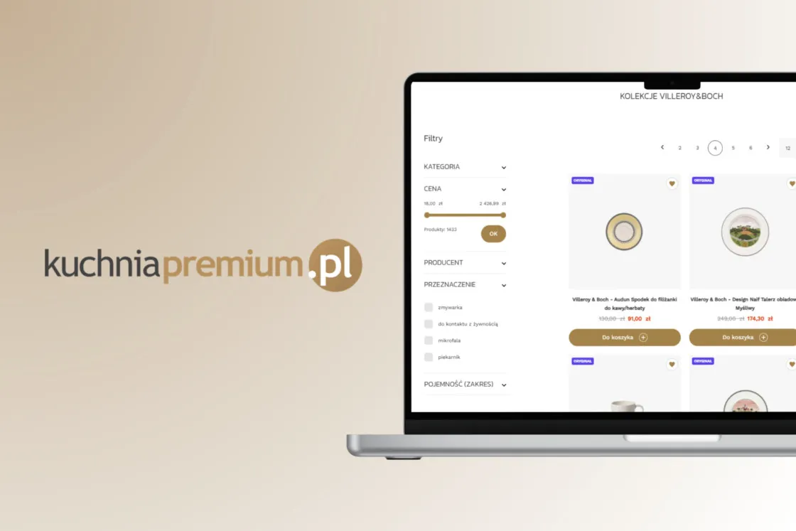 Case study wdrożenia Magento 2 dla Kuchnia Premium