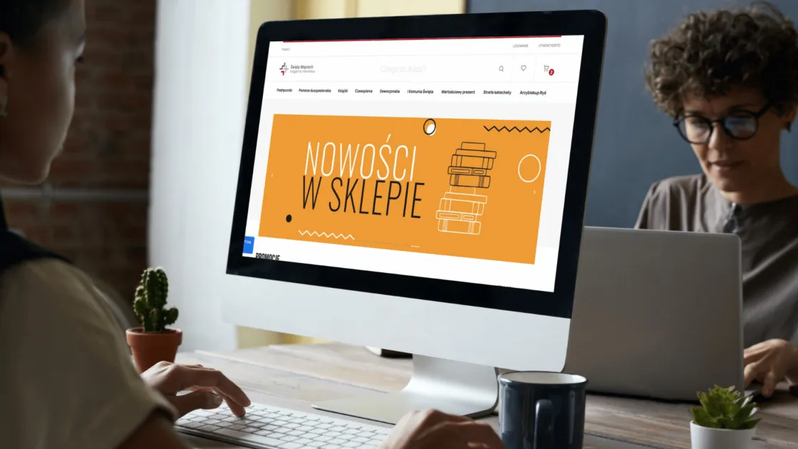 Karta produktu księgarni internetowej Święty Wojciech na Magento 2