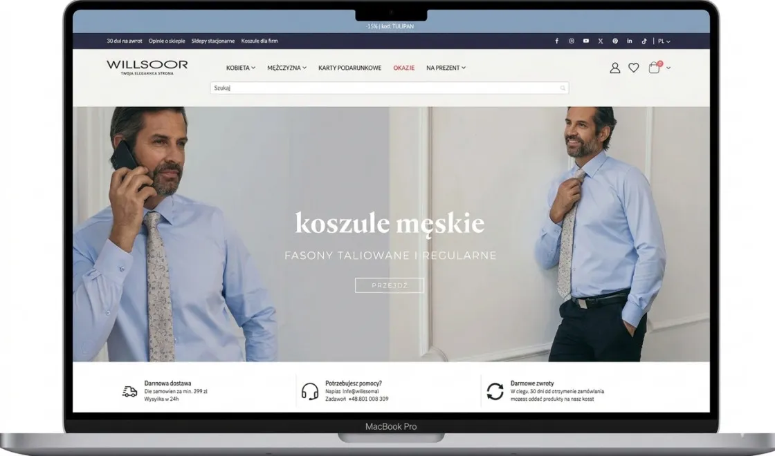 Panel obsługi zamówień w sklepie Willsoor z automatyzacją wysyłek