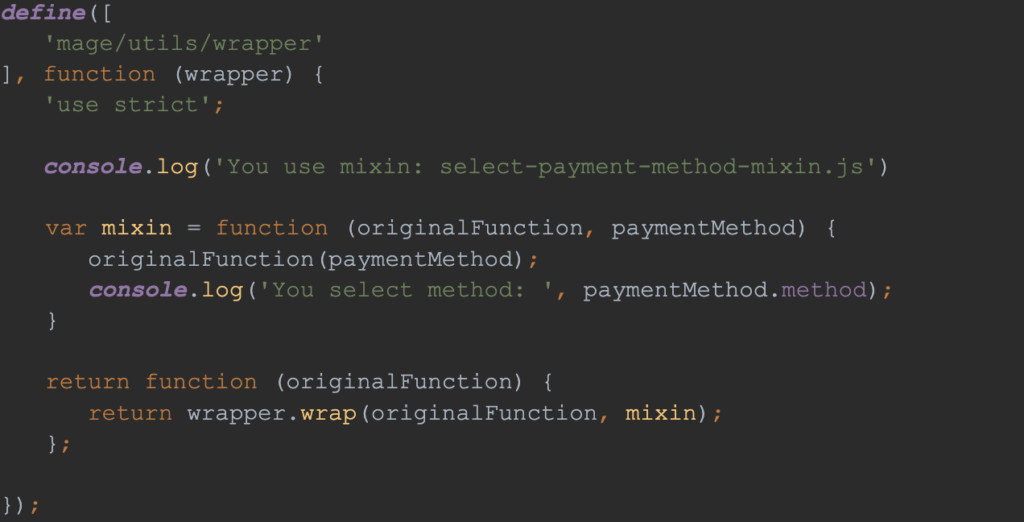 Mixin JS Function