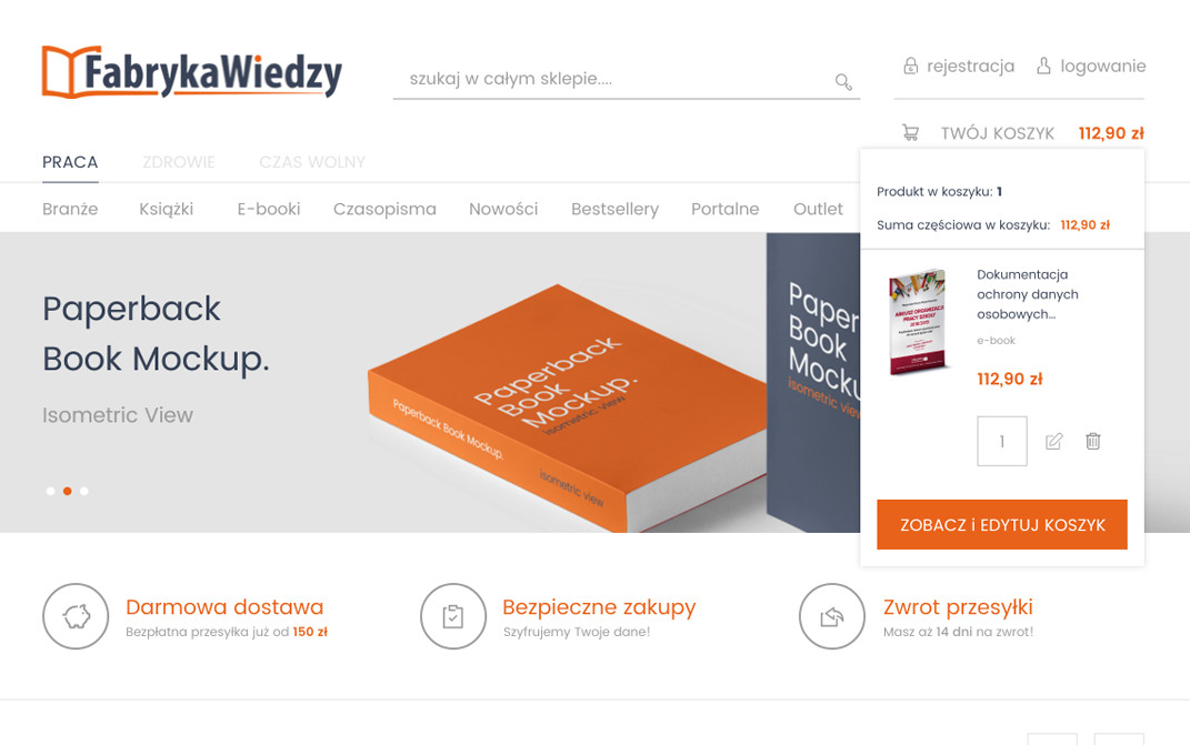 Fabryka Wiedzy platforma Magento - desktop