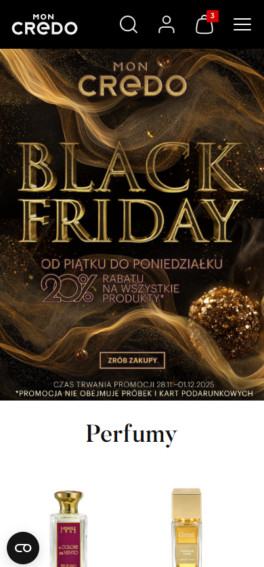 Mon Credo screen mobile